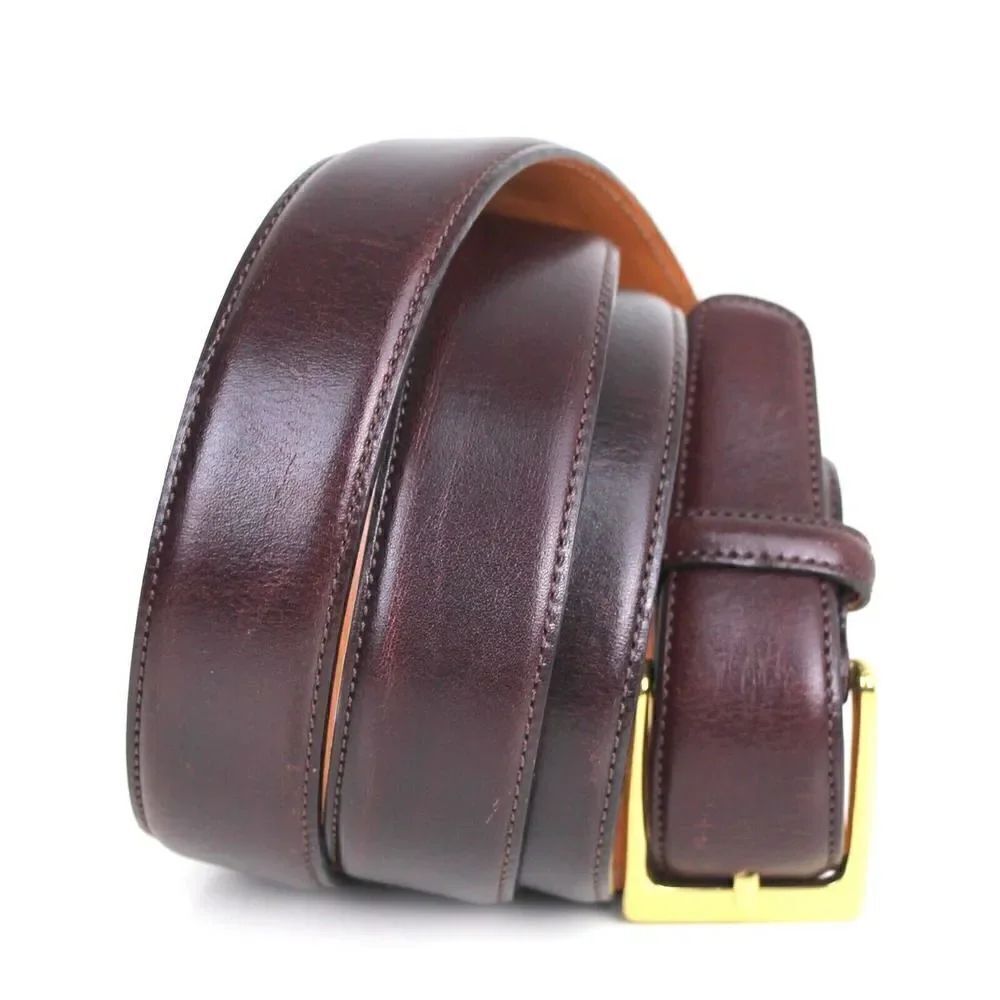 Trafalgar BROWN GENUINE LEATHER 1 1/8"Wd CASUAL DRESS MEN'S BELT Sz 42 (I42